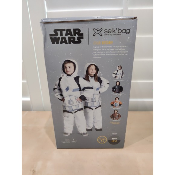 Selk'bag - Star Wars Kids Stormtrooper Sleeping Bag Size L Box & Bag HTF NEW